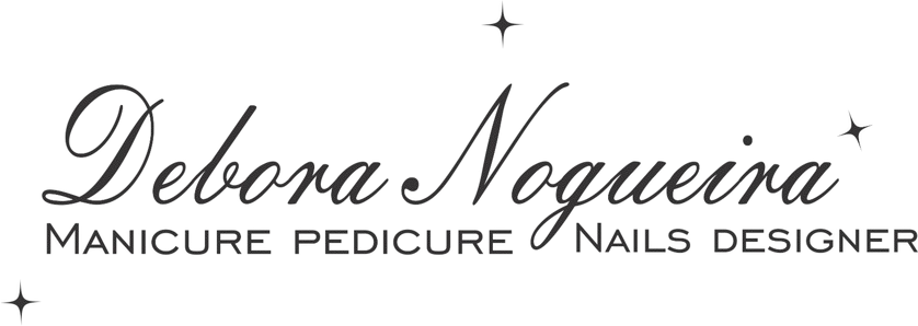Logotipo do Studio Débora Nogueira, com design elegante representando unhas e beleza
